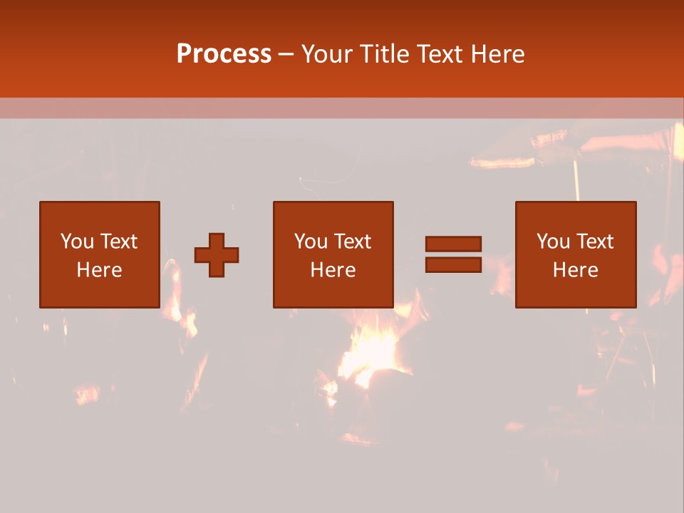 A Group Of People Sitting Around A Campfire PowerPoint Template