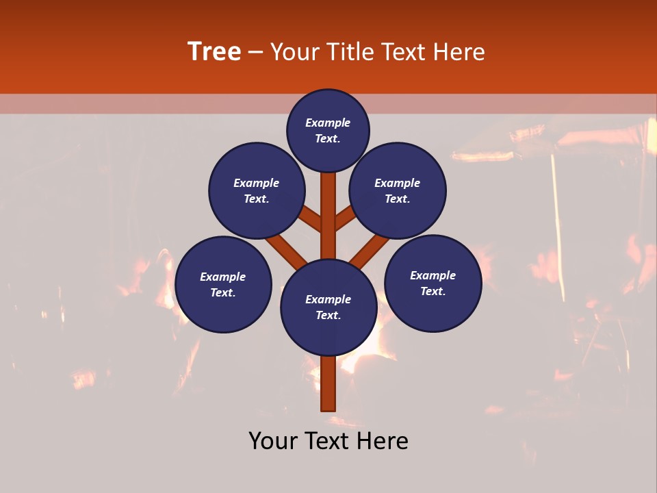 A Group Of People Sitting Around A Campfire PowerPoint Template