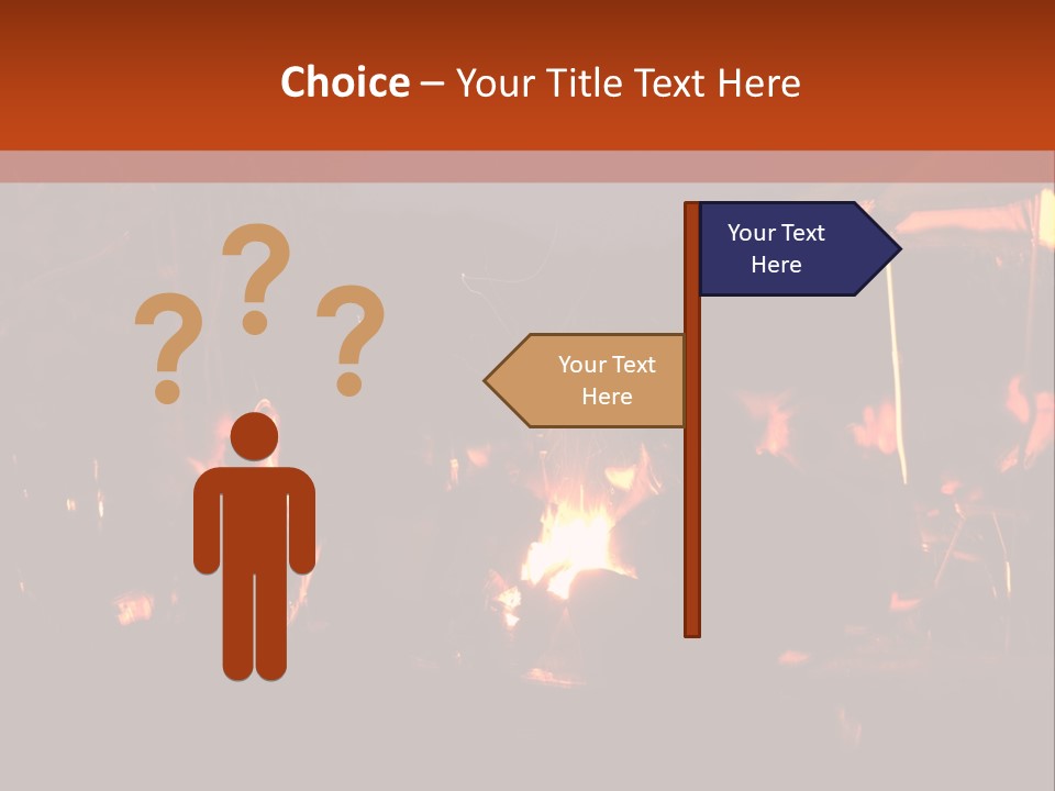 A Group Of People Sitting Around A Campfire PowerPoint Template