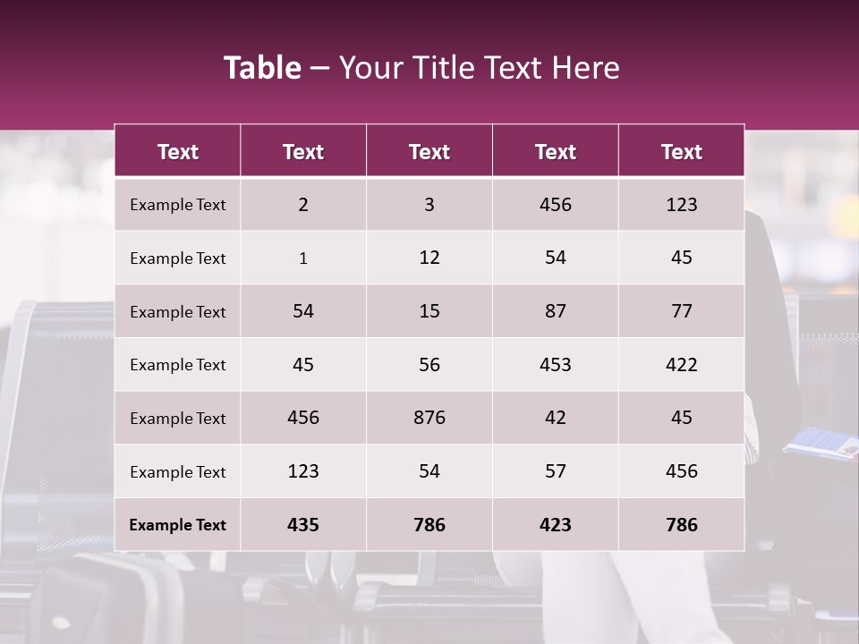 A Woman Sitting On A Bench With A Tablet PowerPoint Template