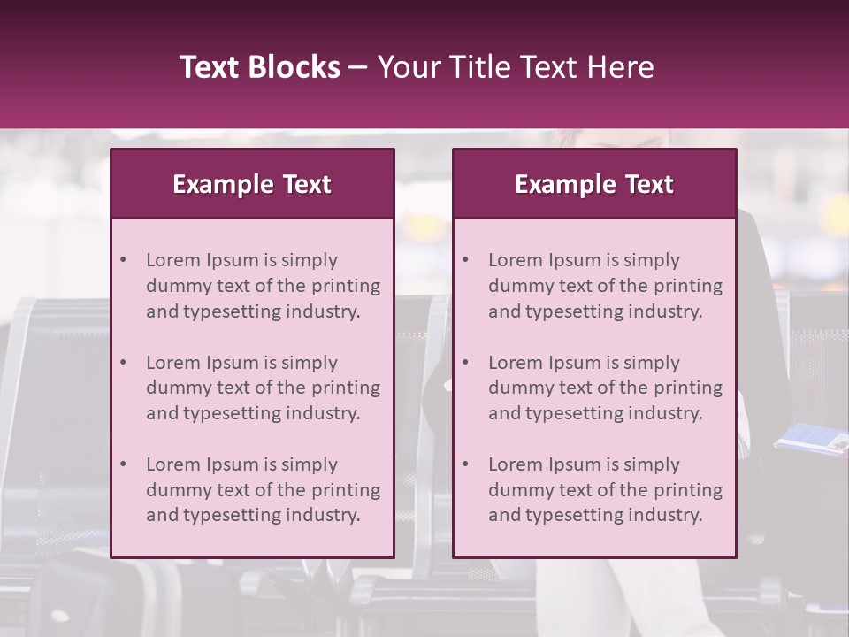 A Woman Sitting On A Bench With A Tablet PowerPoint Template