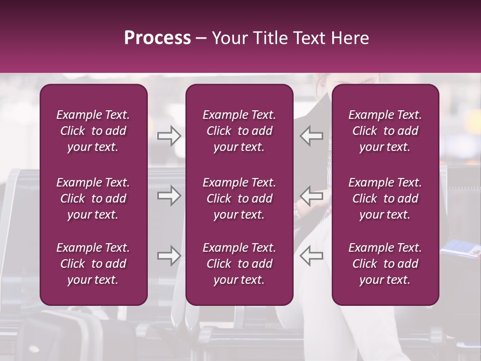A Woman Sitting On A Bench With A Tablet PowerPoint Template