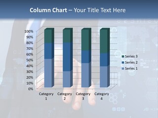 A Man In A Business Suit Pressing A Button On A Touch Screen PowerPoint Template