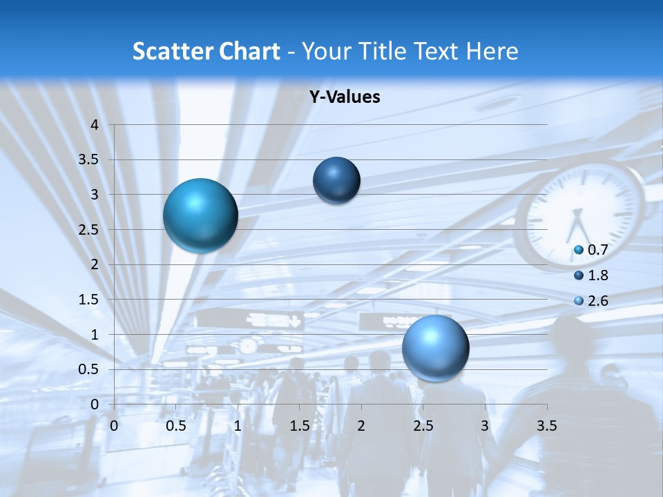 A Group Of People Walking Through A Train Station PowerPoint Template