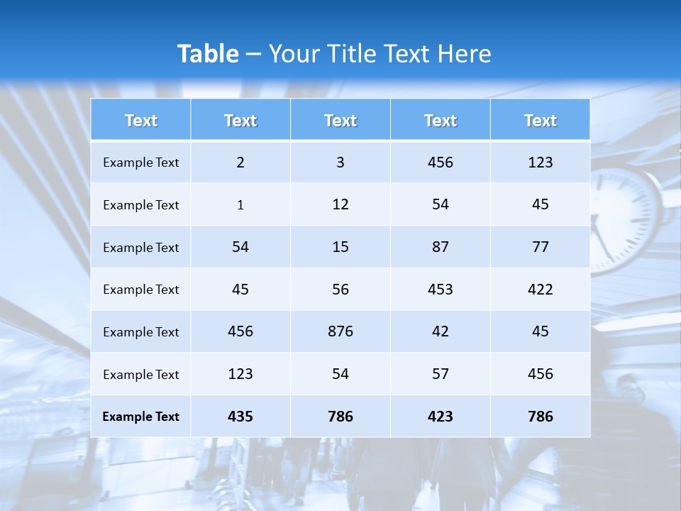 A Group Of People Walking Through A Train Station PowerPoint Template