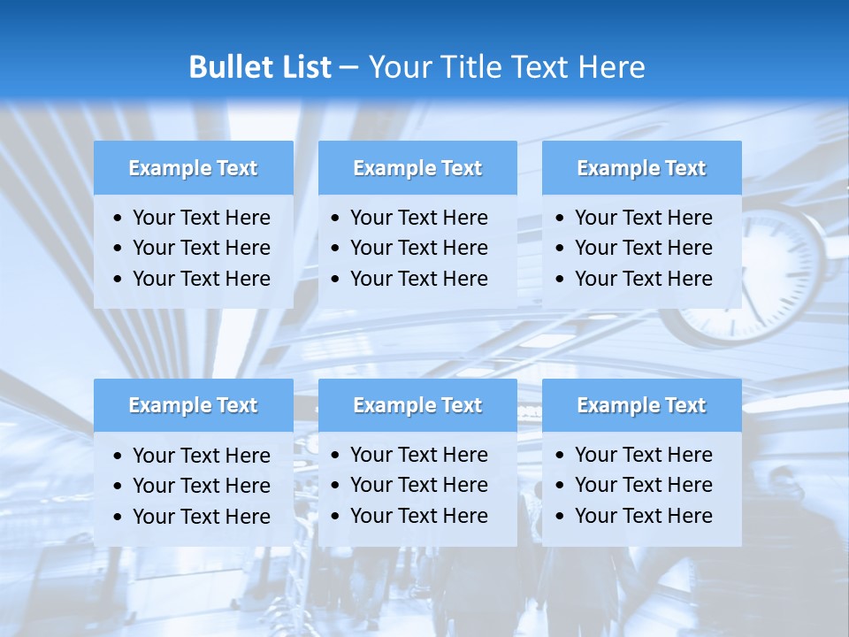A Group Of People Walking Through A Train Station PowerPoint Template