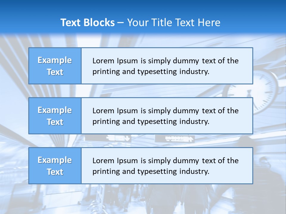 A Group Of People Walking Through A Train Station PowerPoint Template