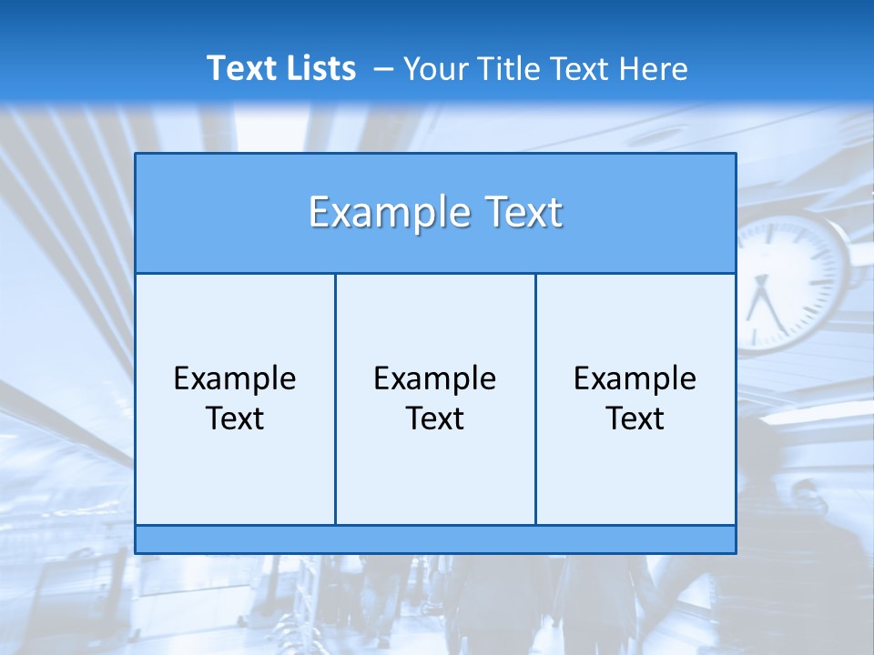 A Group Of People Walking Through A Train Station PowerPoint Template