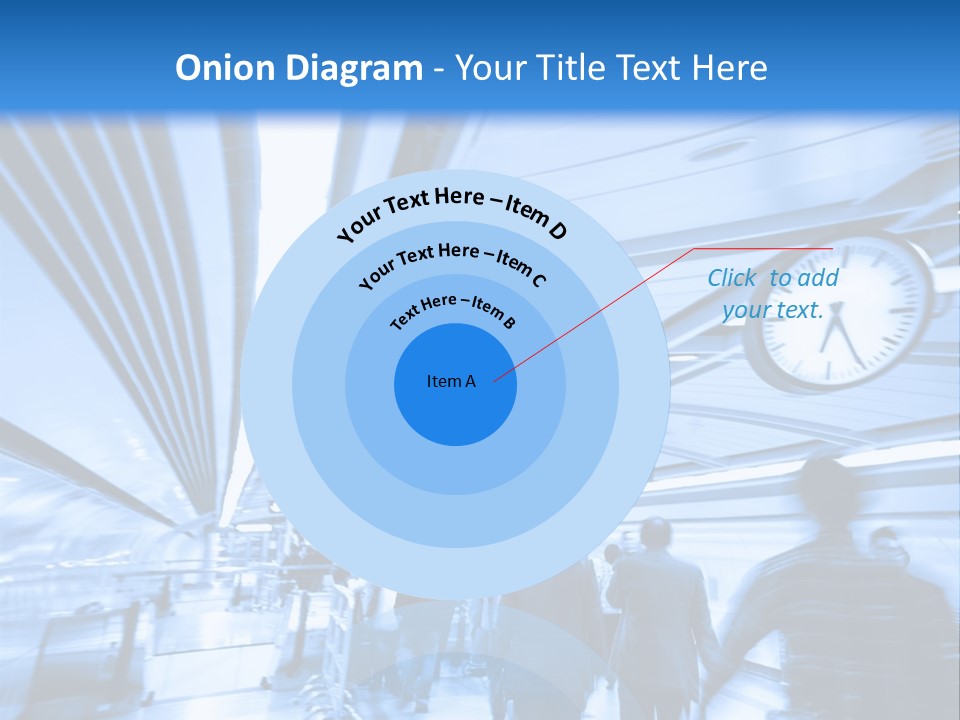 A Group Of People Walking Through A Train Station PowerPoint Template