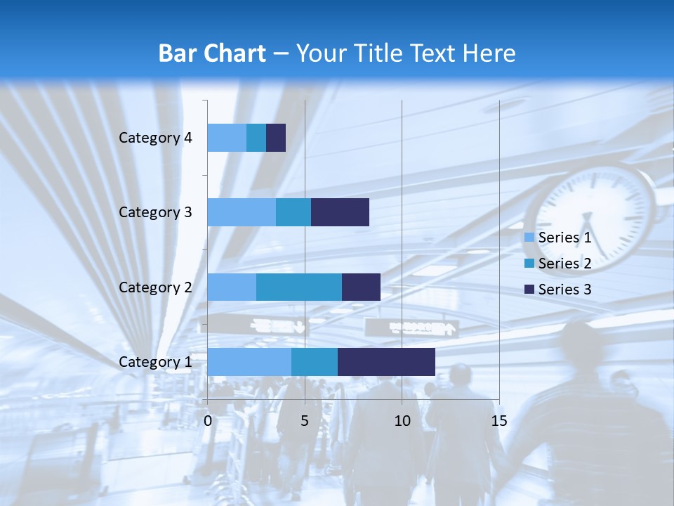 A Group Of People Walking Through A Train Station PowerPoint Template