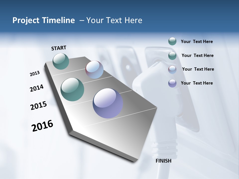 A Power Strip Plugged In To A Wall PowerPoint Template