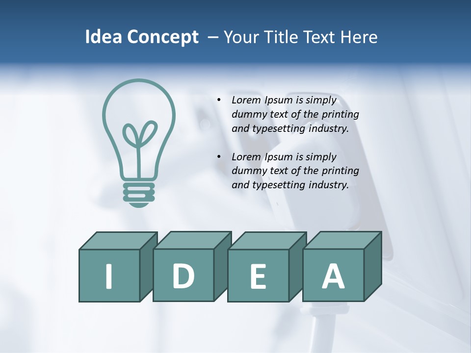 A Power Strip Plugged In To A Wall PowerPoint Template