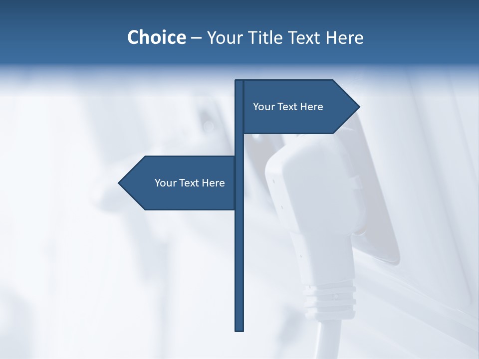 A Power Strip Plugged In To A Wall PowerPoint Template