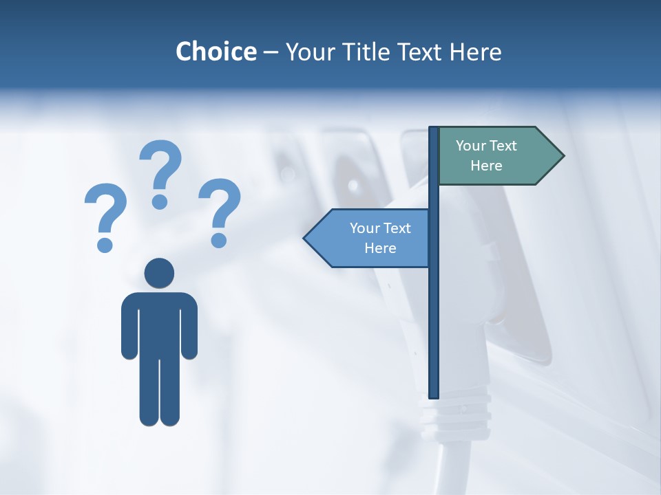 A Power Strip Plugged In To A Wall PowerPoint Template