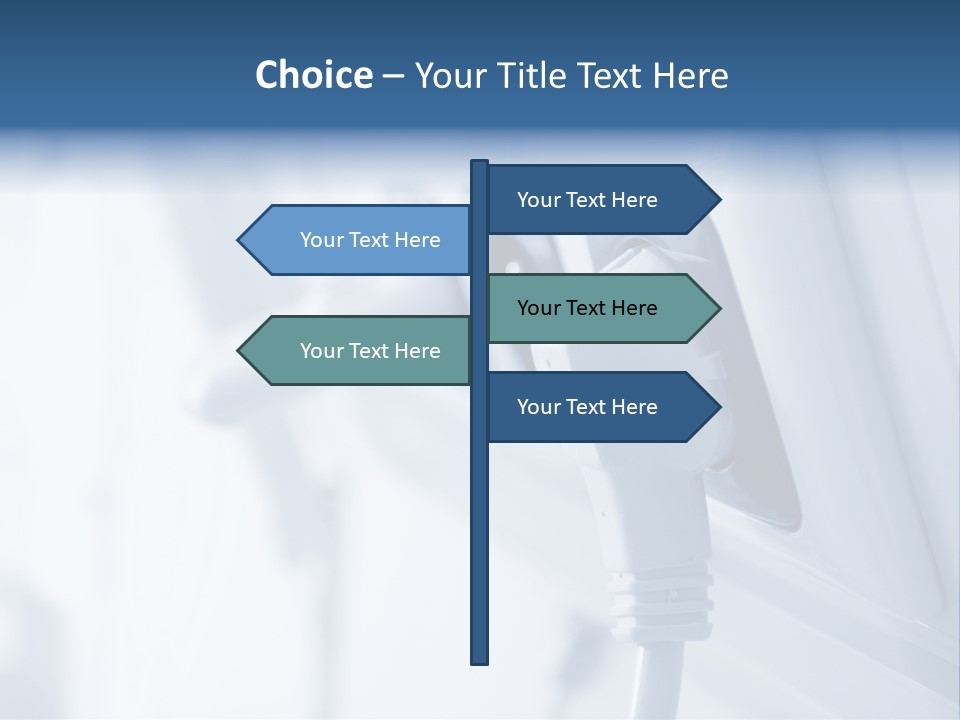 A Power Strip Plugged In To A Wall PowerPoint Template