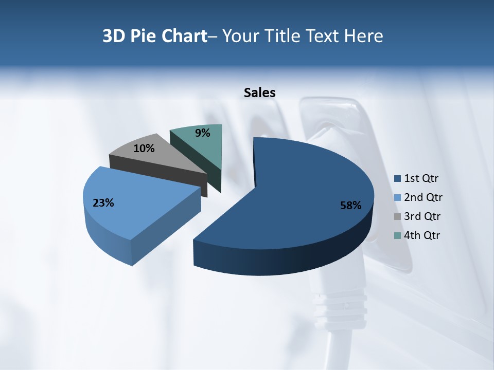 A Power Strip Plugged In To A Wall PowerPoint Template