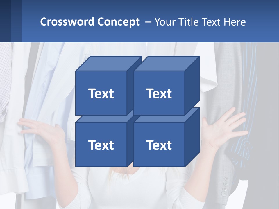 A Woman Standing In Front Of A Rack Of Shirts PowerPoint Template