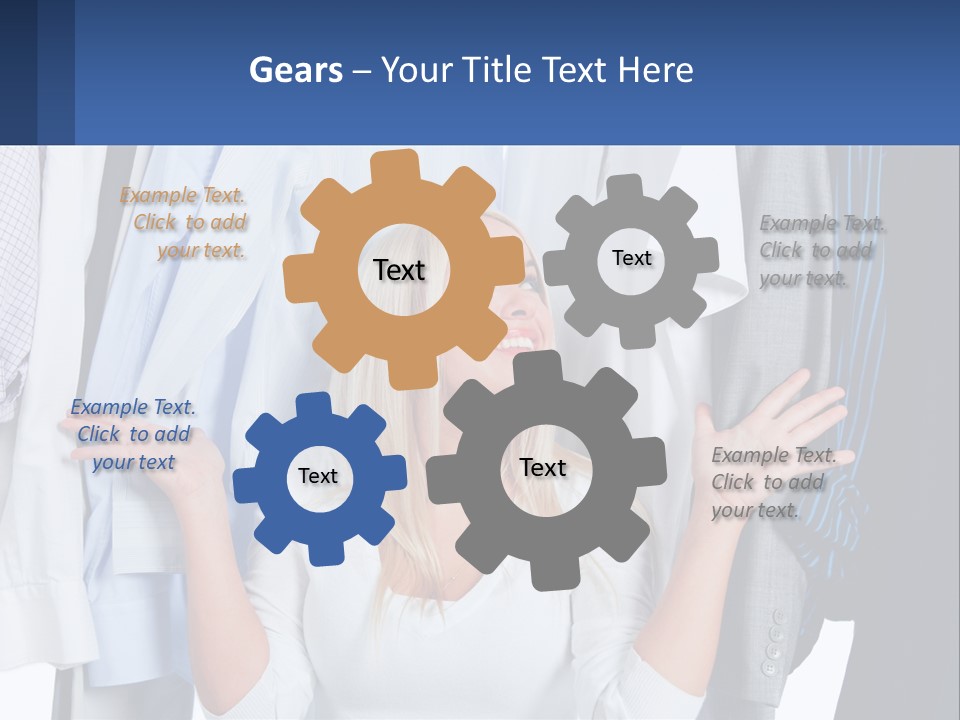 A Woman Standing In Front Of A Rack Of Shirts PowerPoint Template