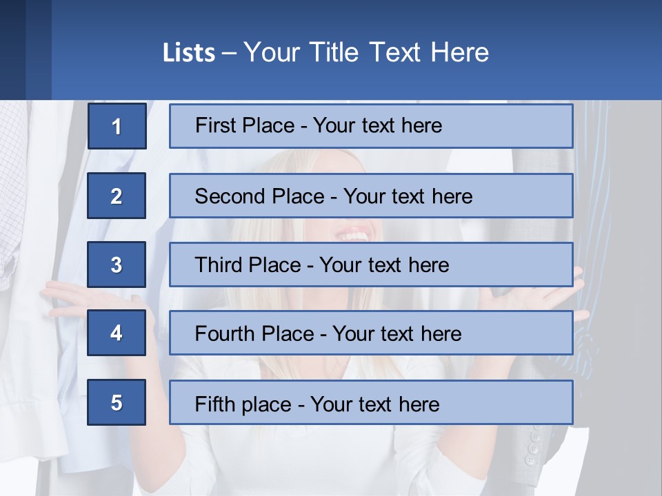 A Woman Standing In Front Of A Rack Of Shirts PowerPoint Template