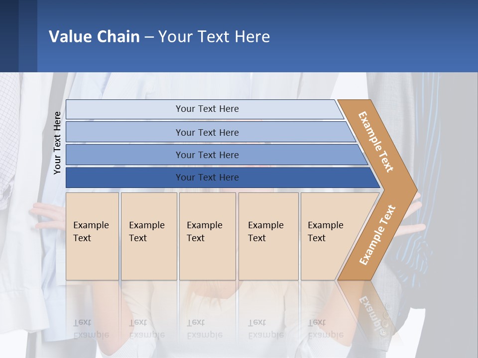 A Woman Standing In Front Of A Rack Of Shirts PowerPoint Template