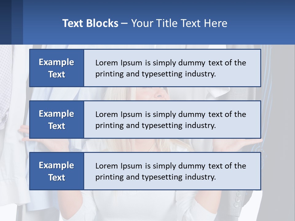 A Woman Standing In Front Of A Rack Of Shirts PowerPoint Template