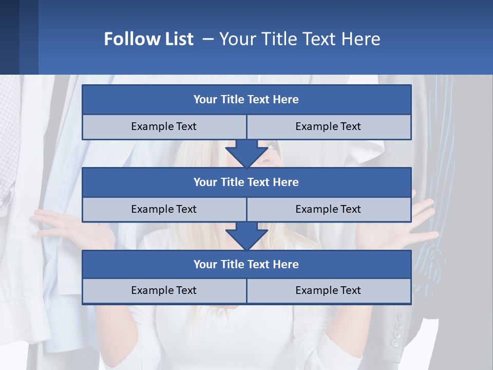 A Woman Standing In Front Of A Rack Of Shirts PowerPoint Template