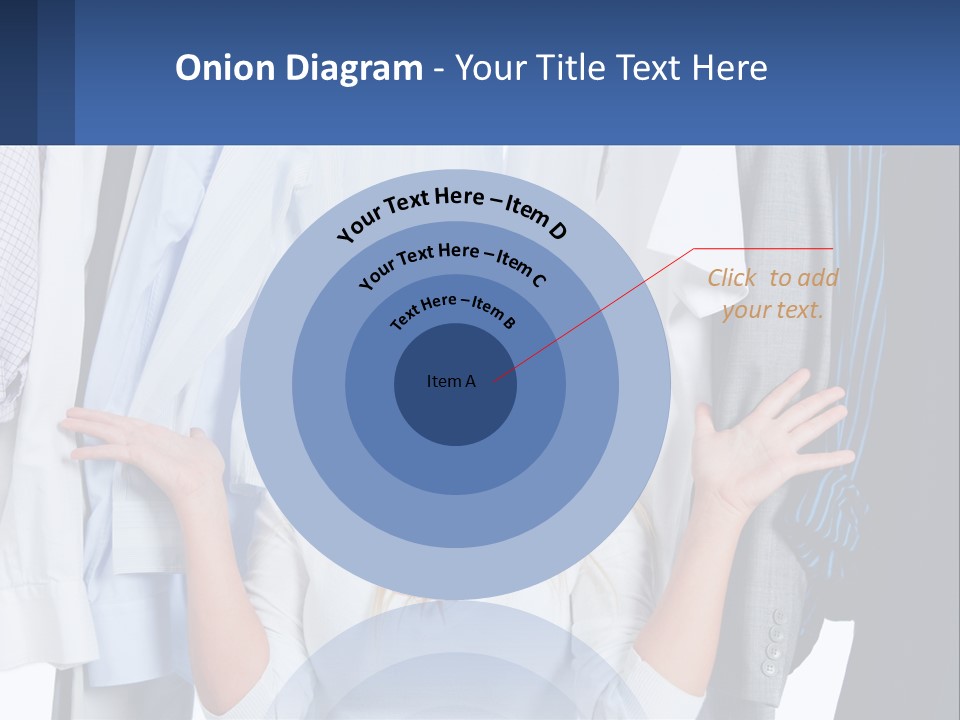 A Woman Standing In Front Of A Rack Of Shirts PowerPoint Template