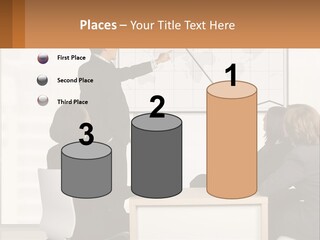 A Group Of People Sitting Around A Table In Front Of A Whiteboard PowerPoint Template