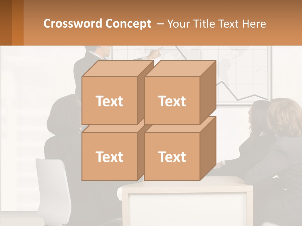 A Group Of People Sitting Around A Table In Front Of A Whiteboard PowerPoint Template