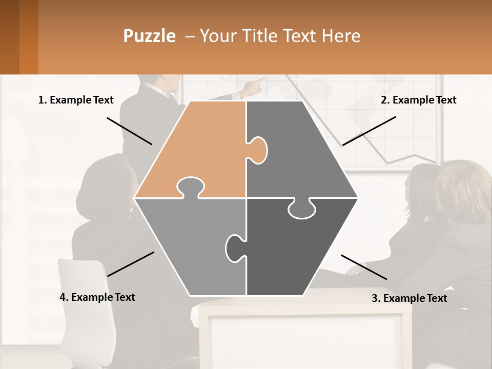 A Group Of People Sitting Around A Table In Front Of A Whiteboard PowerPoint Template