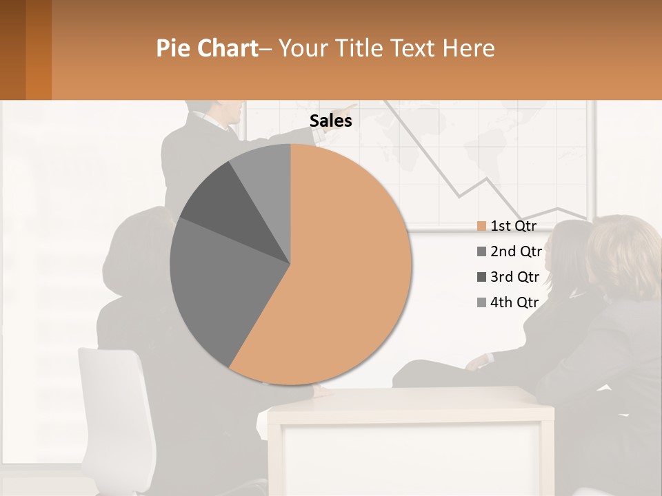 A Group Of People Sitting Around A Table In Front Of A Whiteboard PowerPoint Template