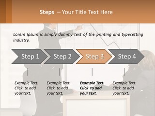 A Group Of People Sitting Around A Table In Front Of A Whiteboard PowerPoint Template