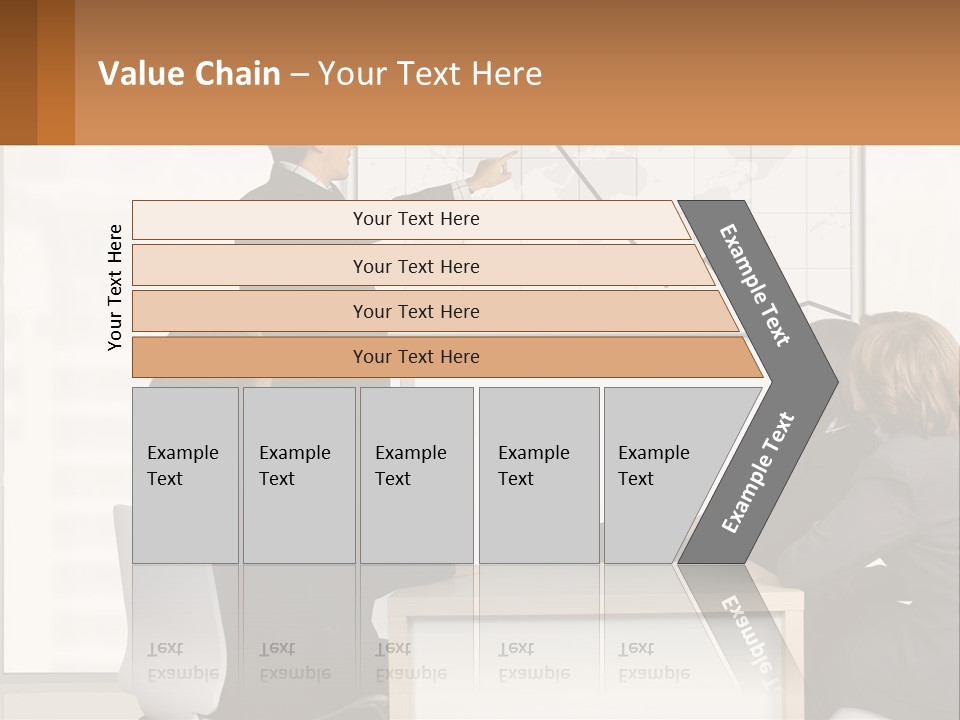 A Group Of People Sitting Around A Table In Front Of A Whiteboard PowerPoint Template