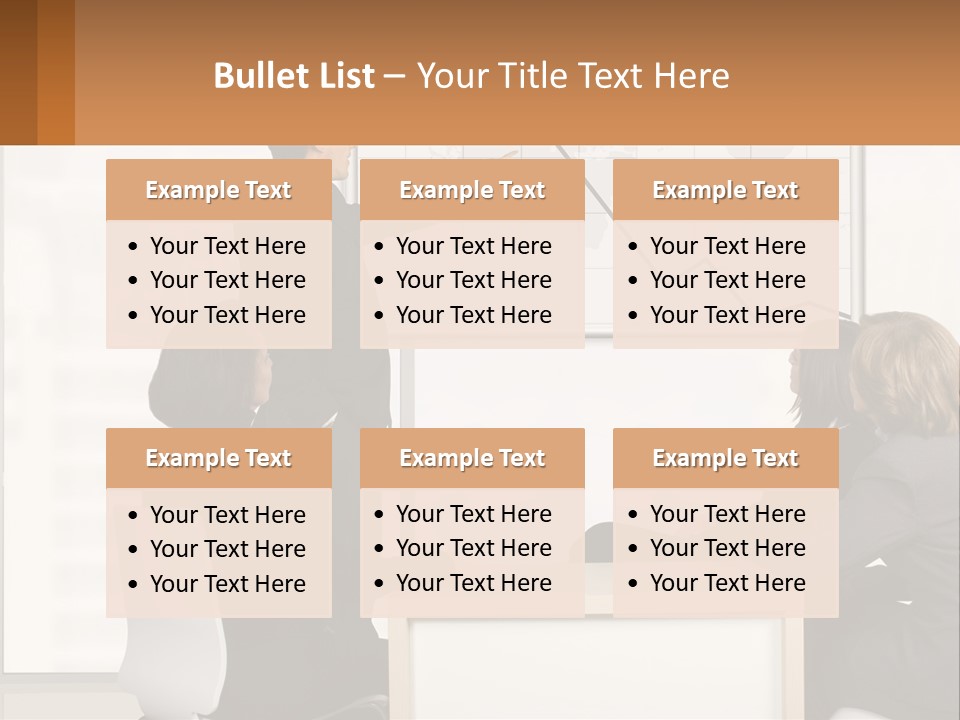 A Group Of People Sitting Around A Table In Front Of A Whiteboard PowerPoint Template