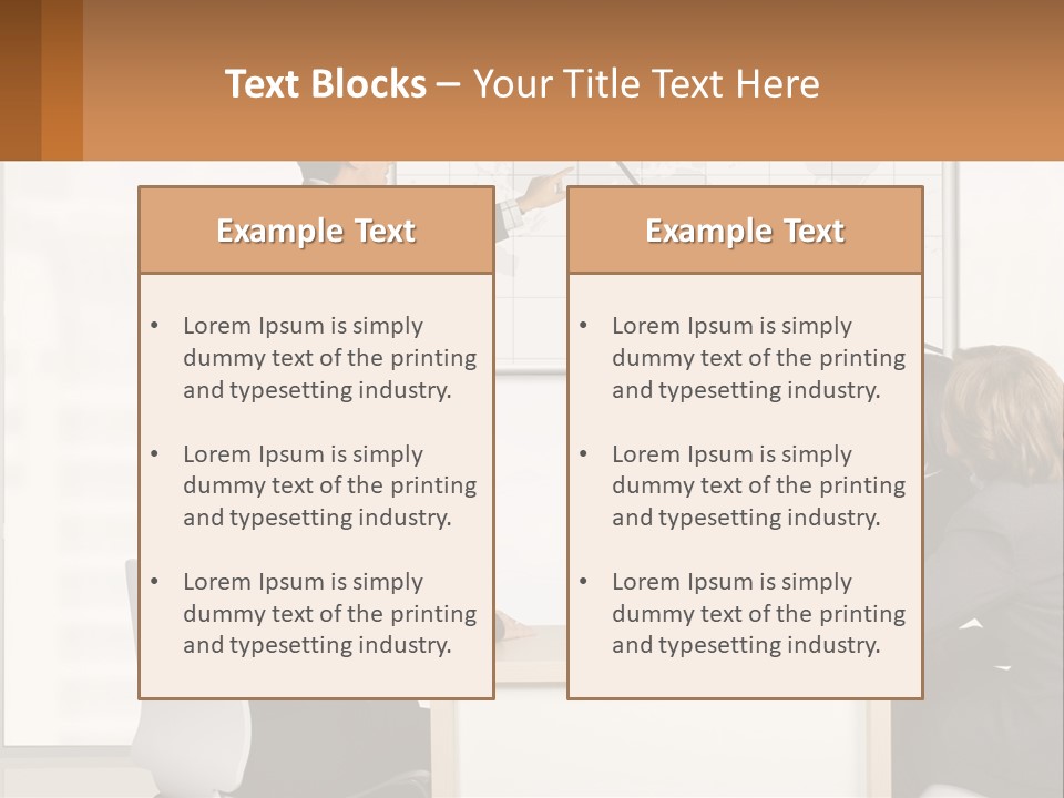 A Group Of People Sitting Around A Table In Front Of A Whiteboard PowerPoint Template