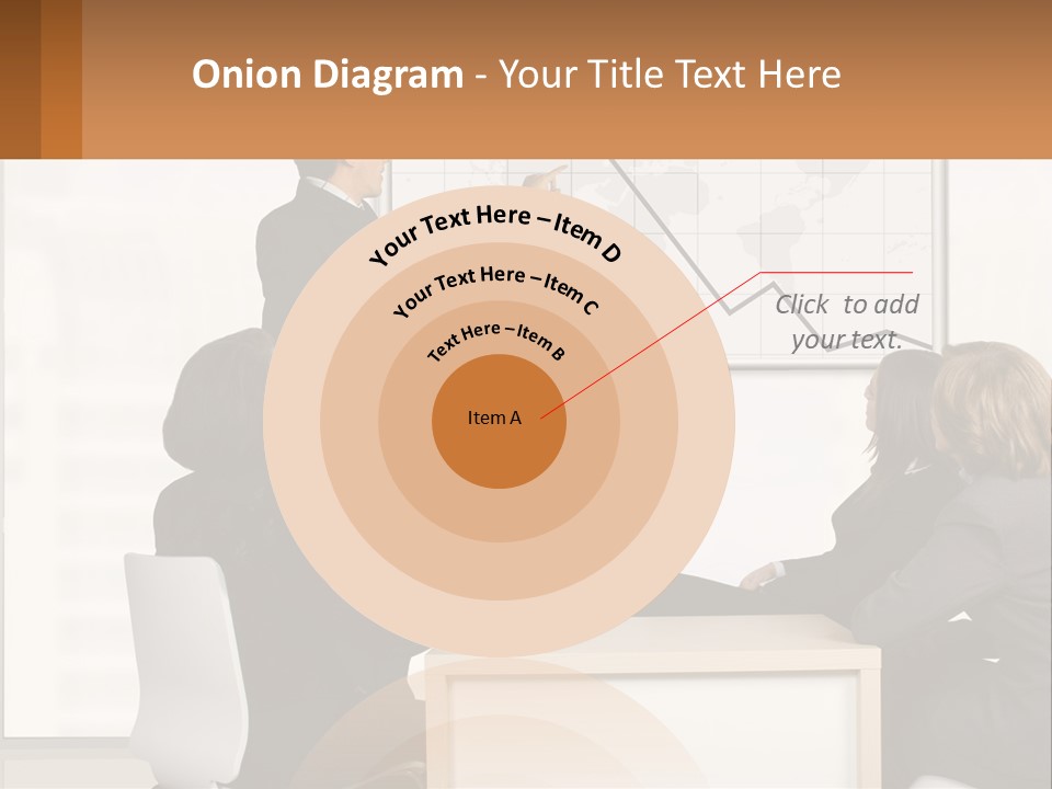 A Group Of People Sitting Around A Table In Front Of A Whiteboard PowerPoint Template