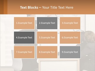 A Group Of People Sitting Around A Table In Front Of A Whiteboard PowerPoint Template