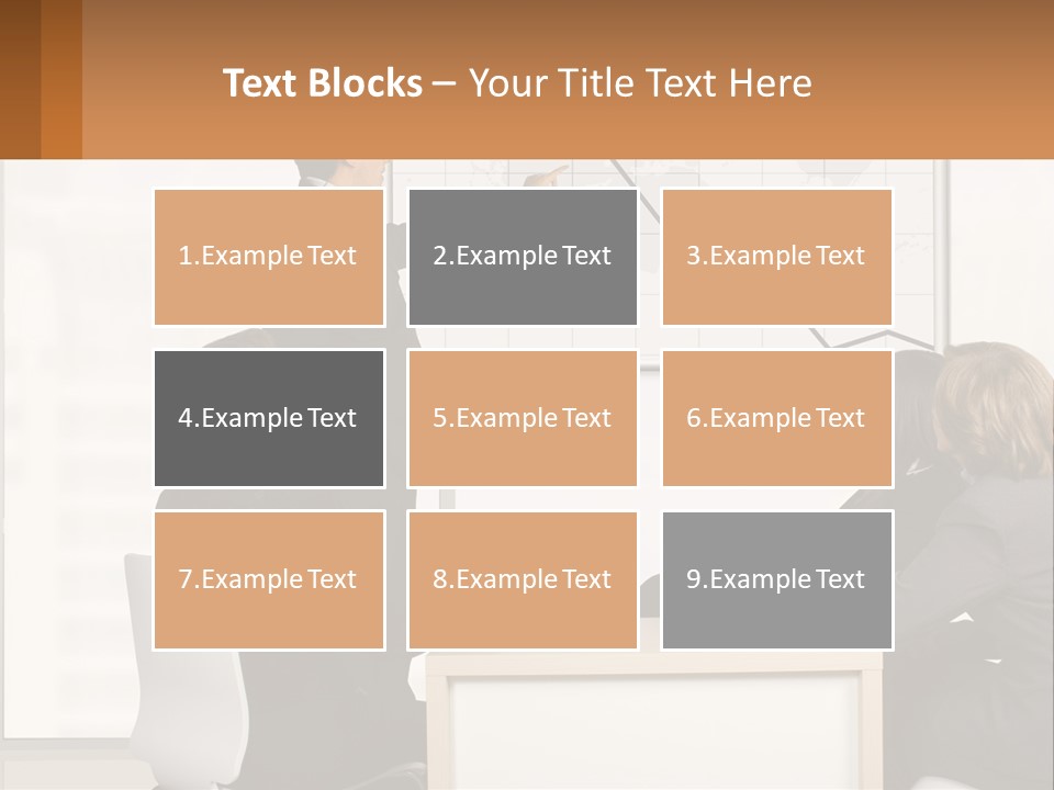 A Group Of People Sitting Around A Table In Front Of A Whiteboard PowerPoint Template