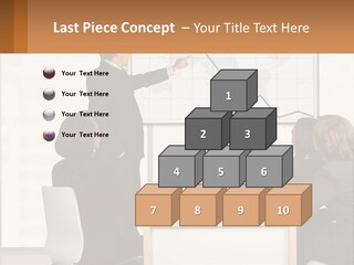 A Group Of People Sitting Around A Table In Front Of A Whiteboard PowerPoint Template