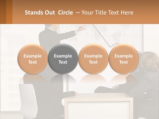 A Group Of People Sitting Around A Table In Front Of A Whiteboard PowerPoint Template