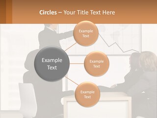 A Group Of People Sitting Around A Table In Front Of A Whiteboard PowerPoint Template