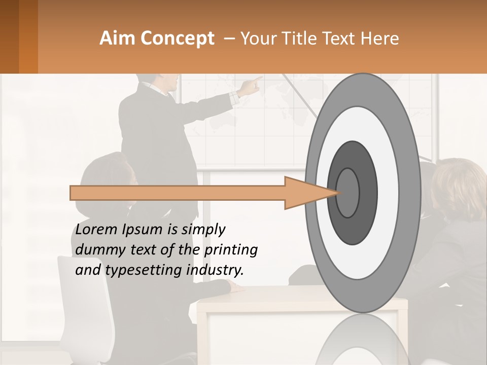 A Group Of People Sitting Around A Table In Front Of A Whiteboard PowerPoint Template
