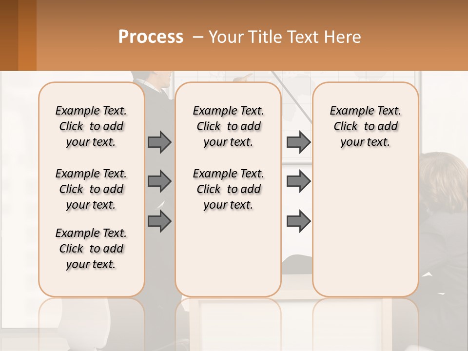 A Group Of People Sitting Around A Table In Front Of A Whiteboard PowerPoint Template