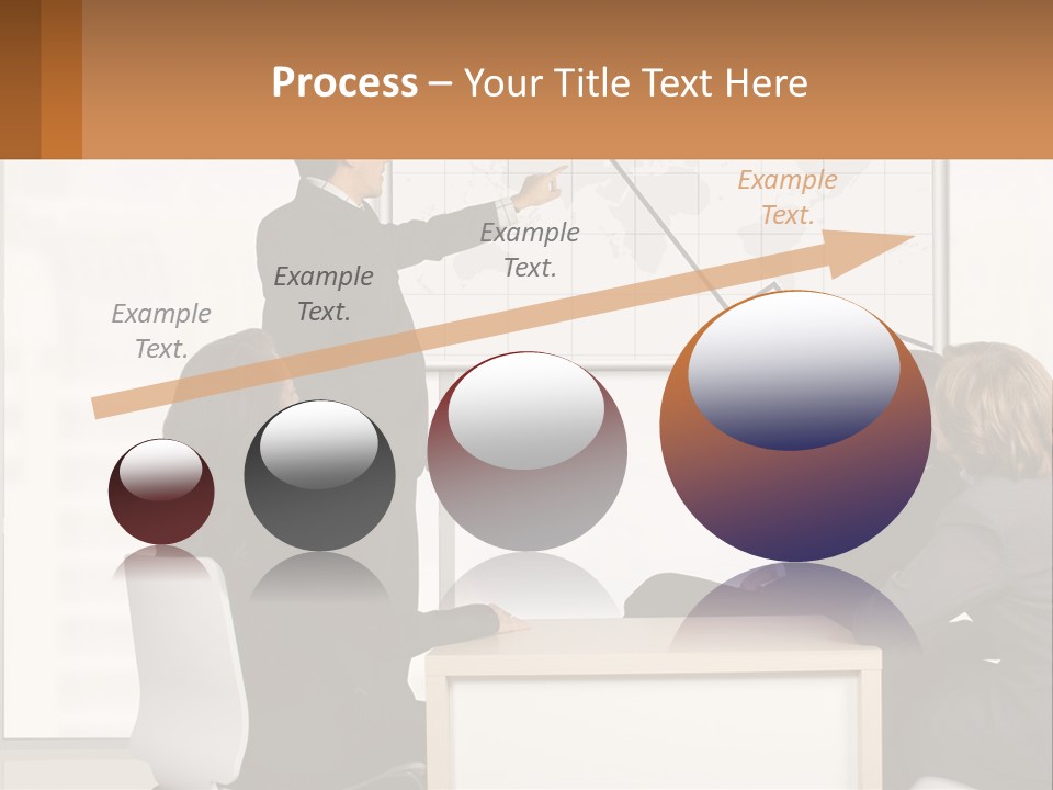 A Group Of People Sitting Around A Table In Front Of A Whiteboard PowerPoint Template