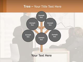 A Group Of People Sitting Around A Table In Front Of A Whiteboard PowerPoint Template