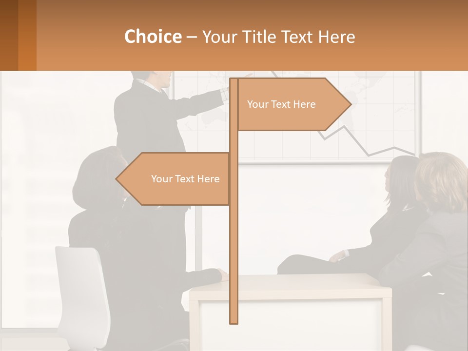 A Group Of People Sitting Around A Table In Front Of A Whiteboard PowerPoint Template
