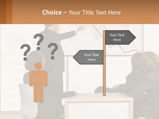 A Group Of People Sitting Around A Table In Front Of A Whiteboard PowerPoint Template