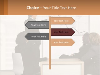 A Group Of People Sitting Around A Table In Front Of A Whiteboard PowerPoint Template