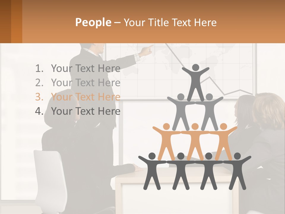 A Group Of People Sitting Around A Table In Front Of A Whiteboard PowerPoint Template