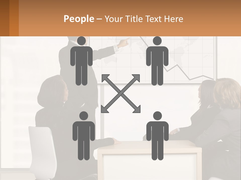 A Group Of People Sitting Around A Table In Front Of A Whiteboard PowerPoint Template